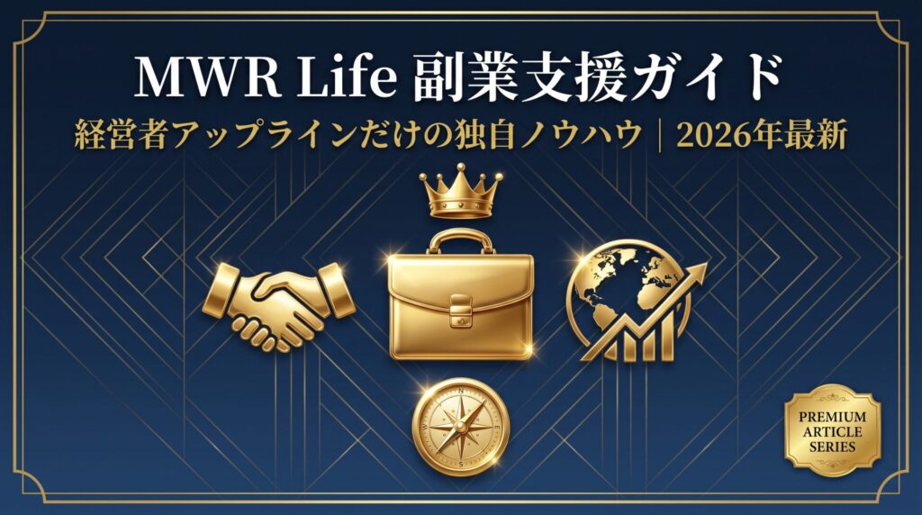 MWR Life副業支援ガイド|経営者アップラインだけの独自ノウハウ 2026年最新