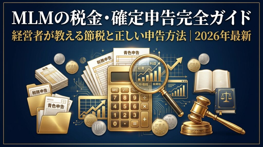 MLMの税金・確定申告完全ガイド|経営者が教える節税と正しい申告方法 2026年最新