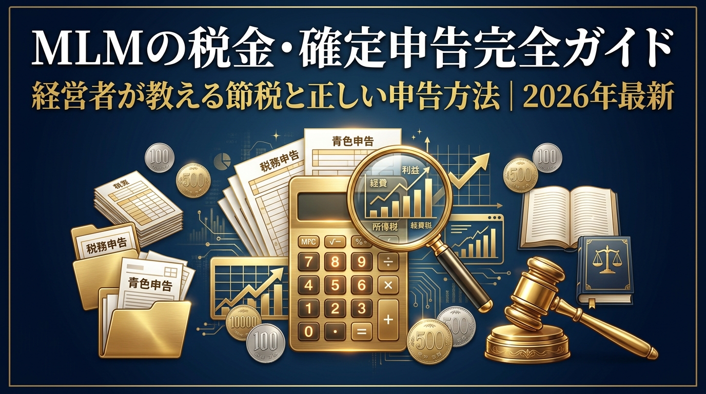 MLMの税金・確定申告完全ガイド｜経営者が教える節税と正しい申告方法 2026年最新
