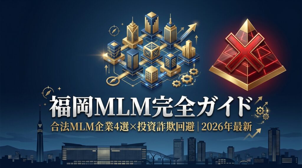 福岡MLM完全ガイド｜合法MLM企業4選とアップライン選びの重要性 2026年最新