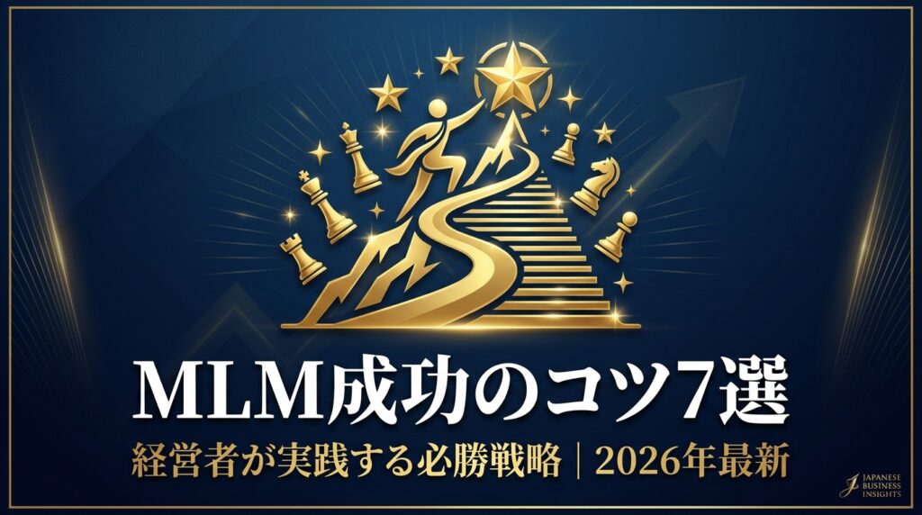 MLM成功のコツ7選|経営者が実践する必勝戦略 2026年最新