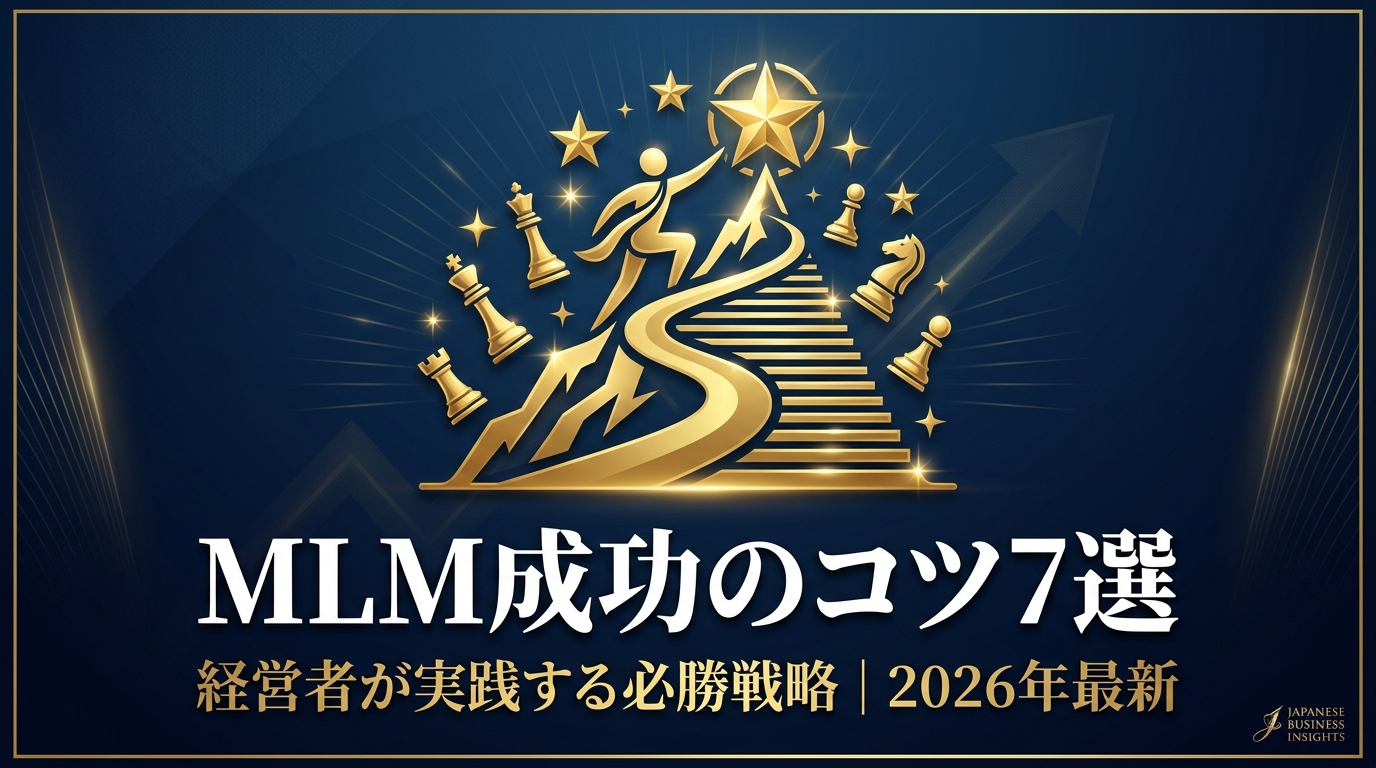 MLM成功のコツ7選｜経営者が実践する必勝戦略 2026年最新