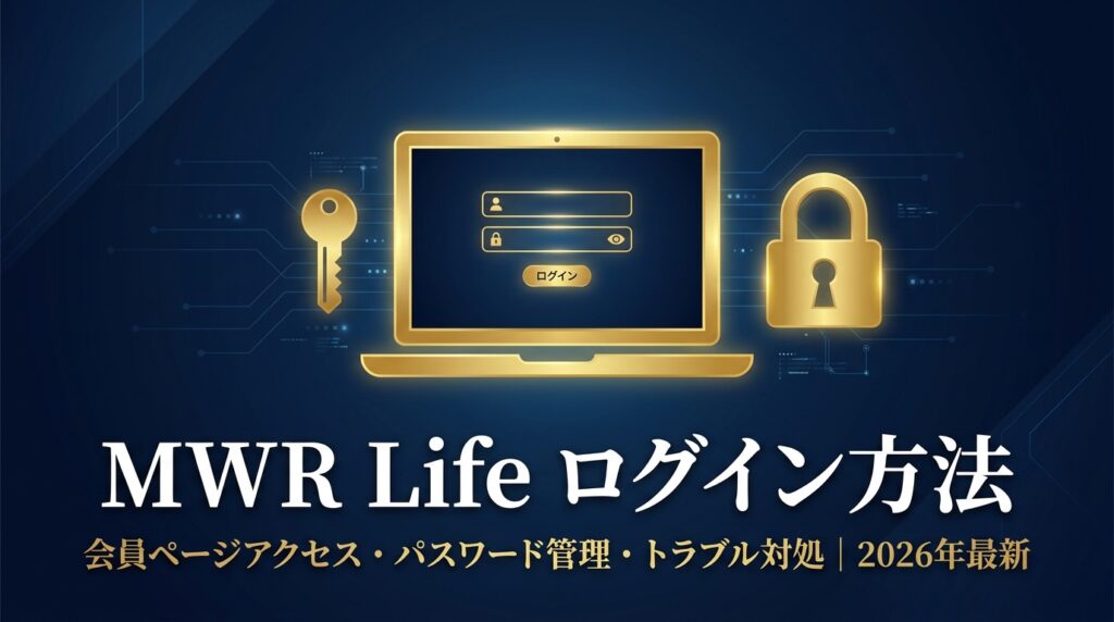 MWR Lifeログイン方法完全ガイド｜会員ページアクセス・パスワード管理・トラブル対処 2026年最新